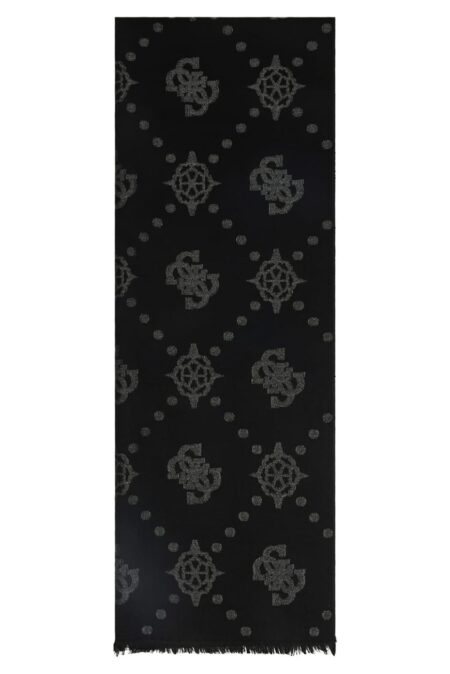 Guess Γυναικείο Κασκόλ Με 4G Λογότυπο Peony Zalina (AW5408POL03-BLA)