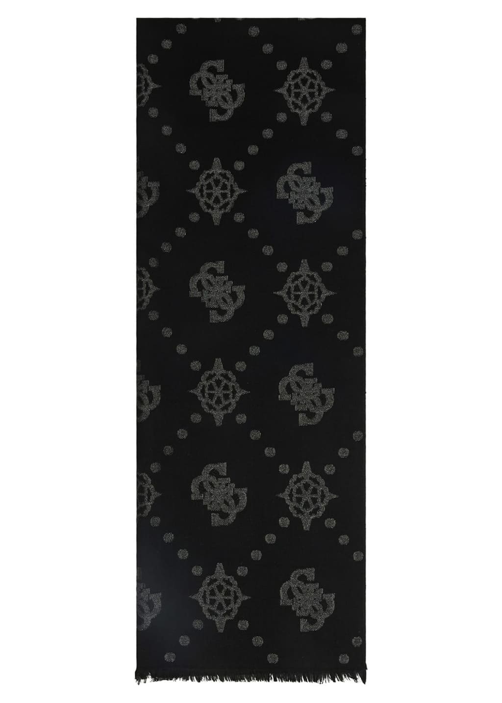 Guess Γυναικείο Κασκόλ Με 4G Λογότυπο Peony Zalina (AW5408POL03-BLA)