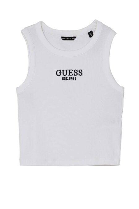 Guess Παιδική Αμάνικη Μπλούζα Rib Top Με Λογότυπο Κορίτσι (J4YI16KBZP4-G011) 2