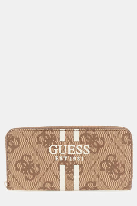Guess Πορτοφόλι Laurel Με Λογότυπο 4G SLG Large Zip (SWOS7459146-LTL)