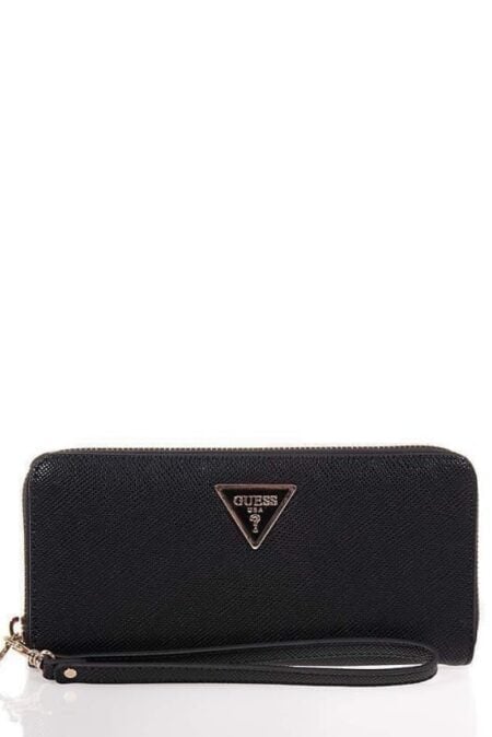 Guess Πορτοφόλι Μάξι Laurel SLG Large Zip Around (SWZG7459146-BLA)