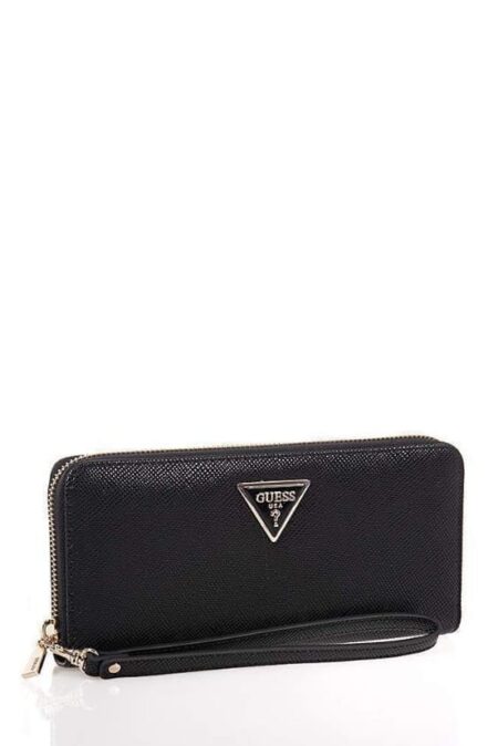 Guess Πορτοφόλι Μάξι Laurel SLG Large Zip Around (SWZG7459146-BLA)