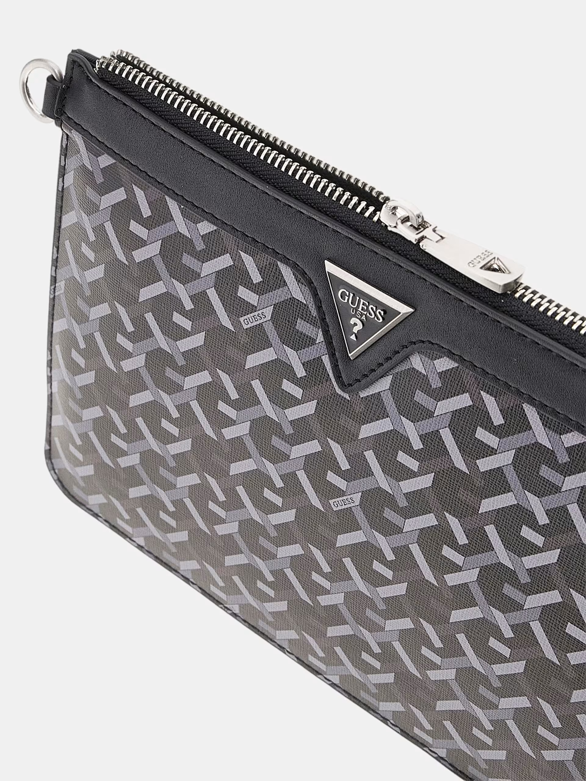 Guess Τσάντα Χιαστή Βραδινή Zalina Flap Clutch (HWRB9350700-BLA)