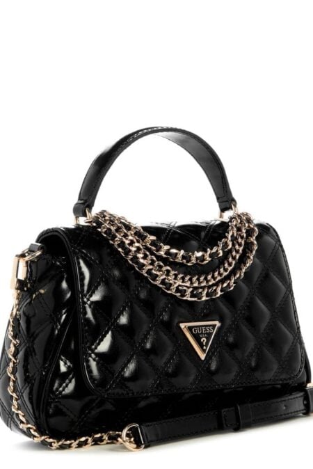 Guess Τσάντα Χιαστί Και Χειρός Giully Top Handle (HWTG9673190-BLA)