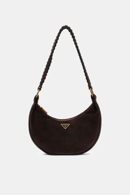 Guess Γυναικεία Τσάντα Ώμου Amita Hobo Καφέ (HWSB9539720-ESP) 2