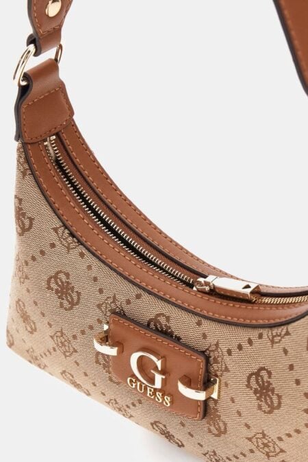 Guess Γυναικεία Τσάντα Ώμου Neda Top Zip Με Λογότυπο 4G (HWJP9654170-LTL)