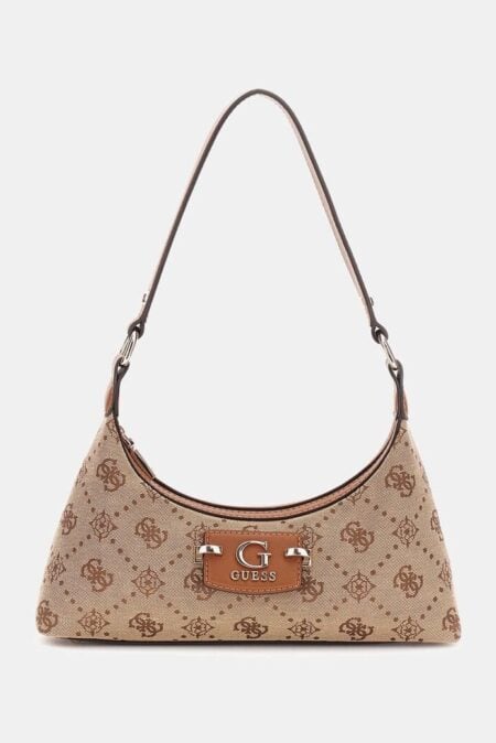 Guess Γυναικεία Τσάντα Ώμου Neda Top Zip Με Λογότυπο 4G (HWJP9654170-LTL)