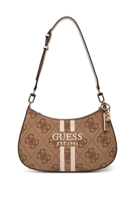 Guess Γυναικεία Τσάντα Ώμου Noelle Top Με Λογότυπο 4G (HWOS9672180-LTL)