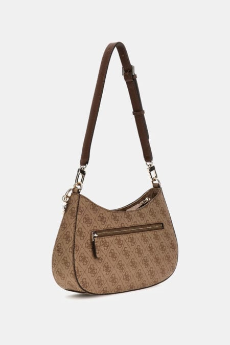 Guess Γυναικεία Τσάντα Ώμου Noelle Με Λογότυπο 4G (HWBG9672180-LGW)
