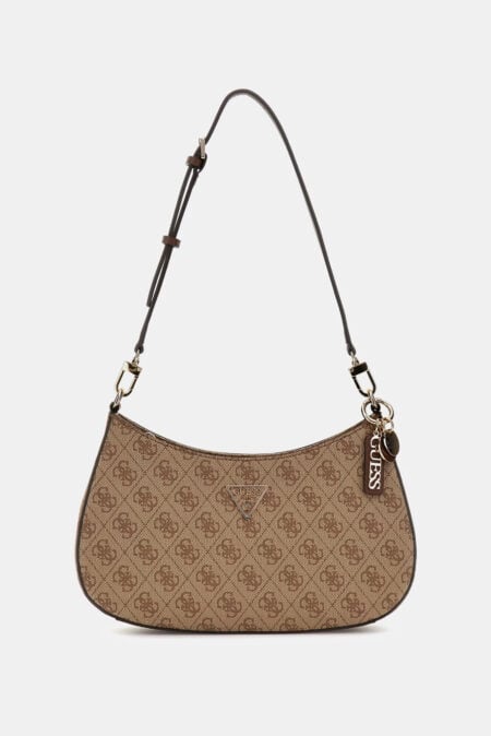 Guess Γυναικεία Τσάντα Ώμου Noelle Με Λογότυπο 4G (HWBG9672180-LGW)