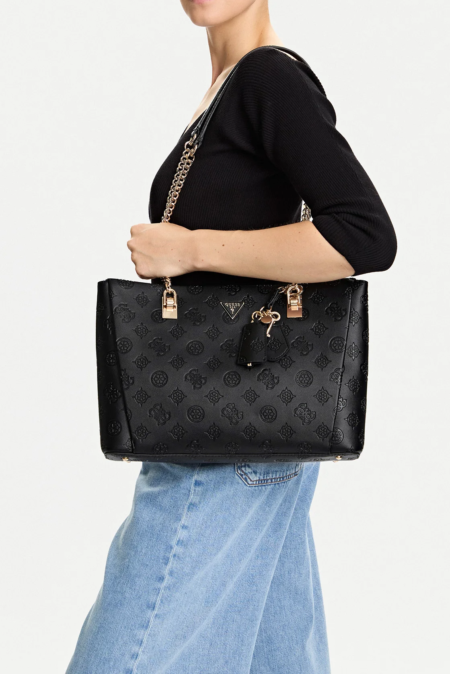 Guess Γυναικεία Τσάντα Ώμου Tisha Tote (HWPD776423-BLA)