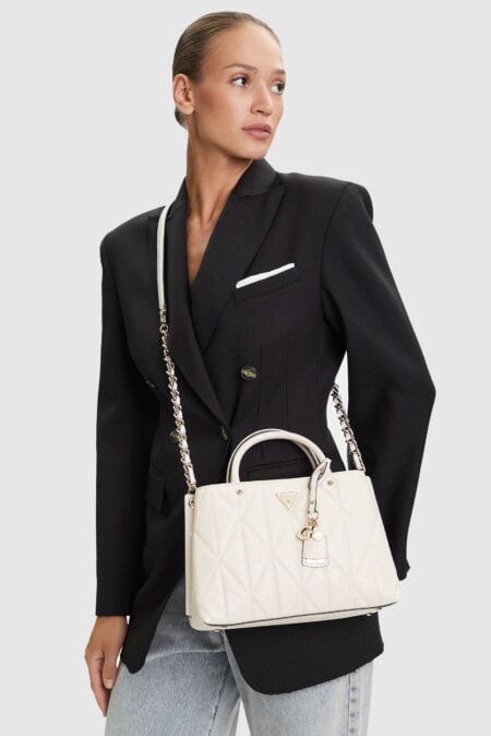 Guess Γυναικεία Τσάντα Χειρός και Ώμου Aldina Girlgriend Satchel (HWGG9663060) 5
