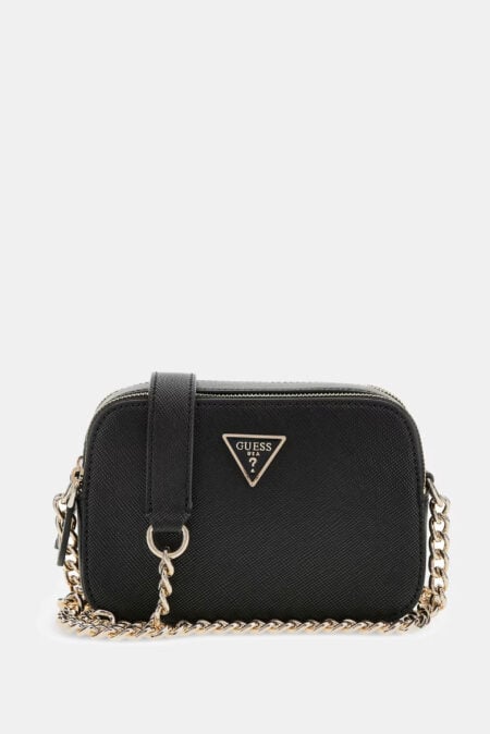 Guess Μίνι Τσάντα Χιαστί Noelle Saffiano Camera Bag (HWZG9672140-BLA)