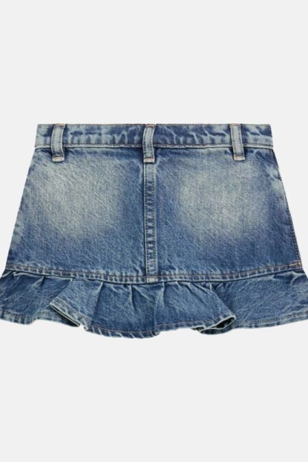Guess Παιδική Denim Φούστα Με Κέντημα Rigid Girl (K5RD03D45E0-GLYF)