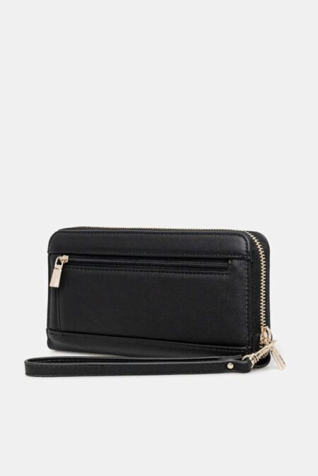 Guess Πορτοφόλι Talent SLG Large Zip Around (SWNG9669146-BLA)