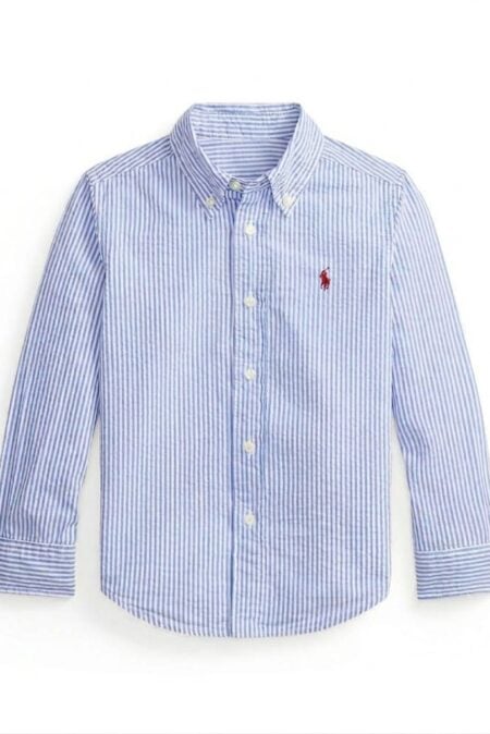 U.S. Polo Assn. Παιδικό Μακρυμάνικο Ριγέ Γαλάζιο Πουκάμισο Αγόρι (41504002)