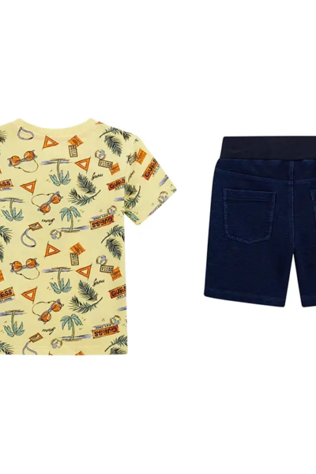 Guess Βρεφικό Σετ T-Shirt + Shorts Αγόρι (I5GG00K8HM4-PG21)
