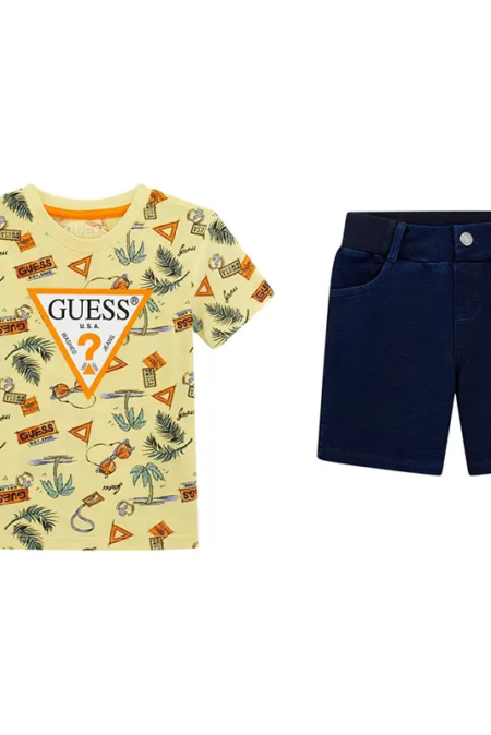 Guess Βρεφικό Σετ T-Shirt + Shorts Αγόρι (I5GG00K8HM4-PG21)