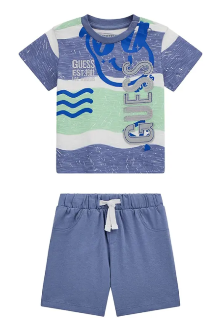 Guess Βρεφικό Σετ T-Shirt+Shorts Ραφ Αγόρι ( I5GG07K6XN4-P7PE)