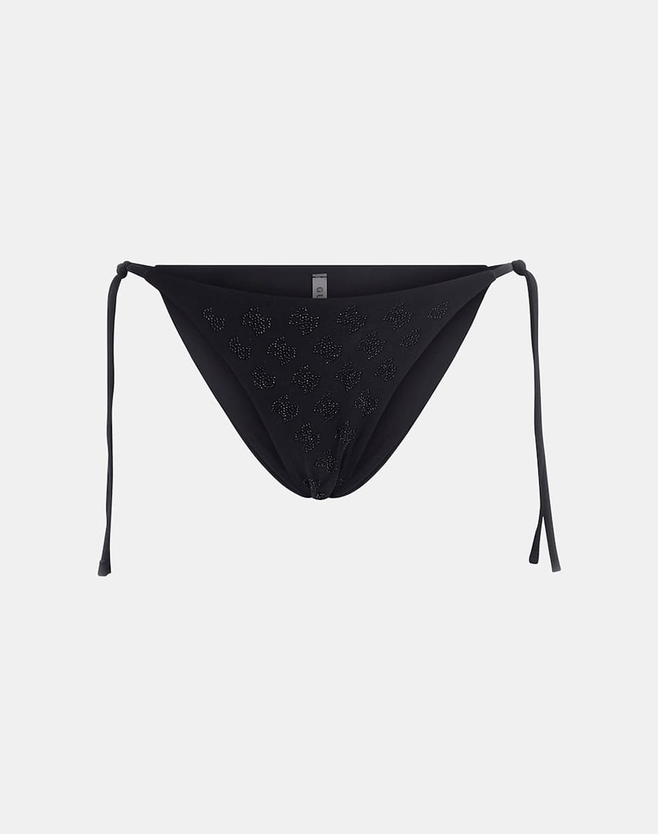 Guess Γυναικείο Μαγιό Bikini Slip Με Δέσιμο 4g Rhinestone (E5GO11MC040-JBLK) 1