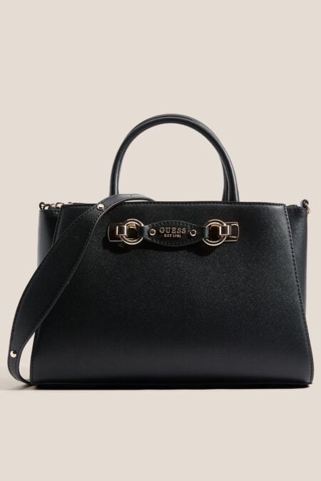 Guess Τσάντα Χειρός και Ώμου Mimina Girlfriend Satchel (HWBG8015060-BLA)