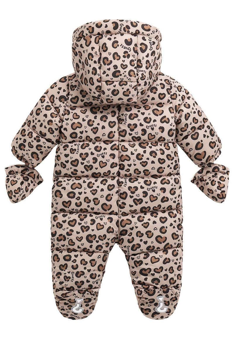 Guess Βρεφική Ολόσωμη Φόρμα Εξόδου Μπεζ Teddy (H5BW00WCFM0-2