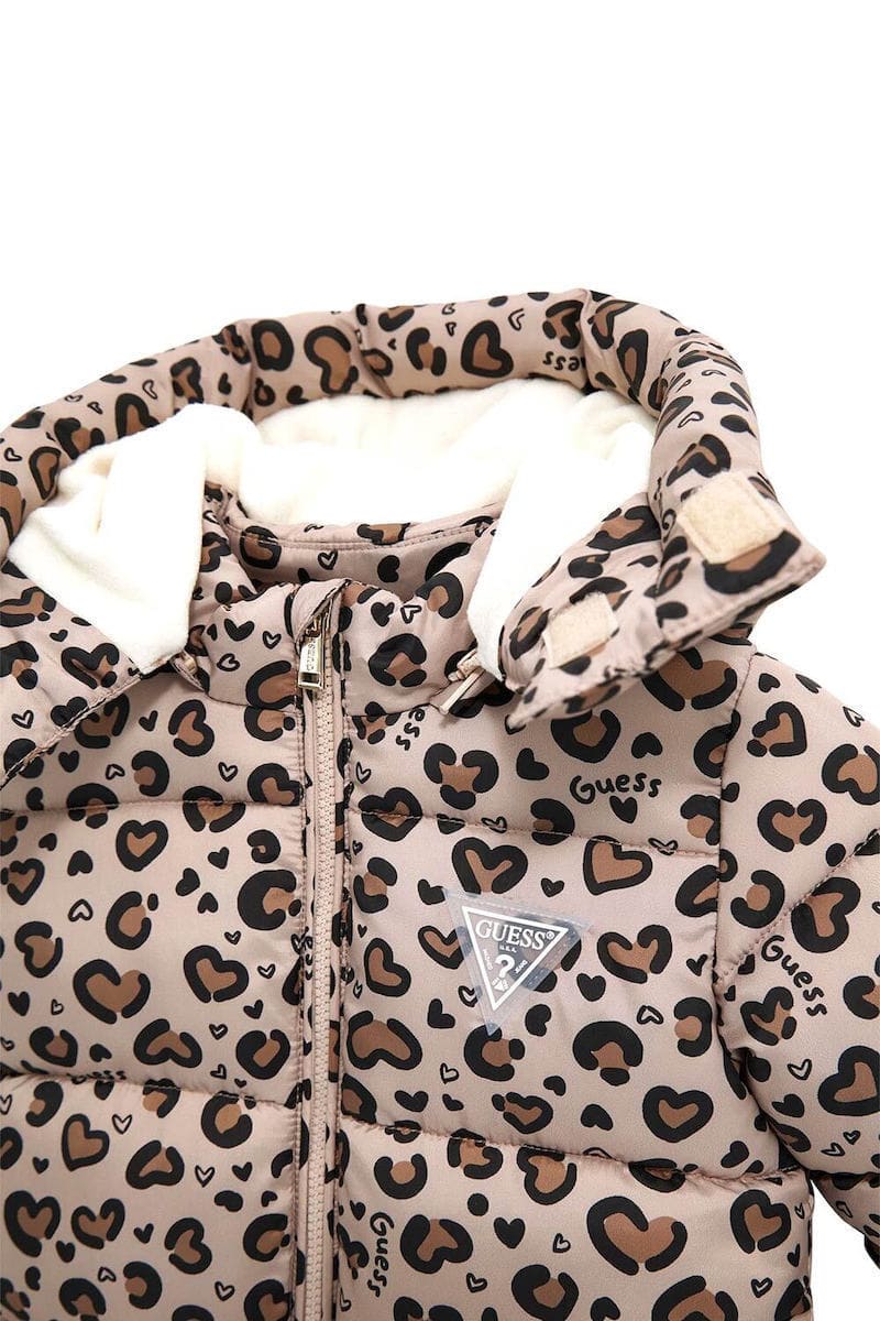 Guess Βρεφική Ολόσωμη Φόρμα Εξόδου Μπεζ Teddy (H5BW00WCFM0-2