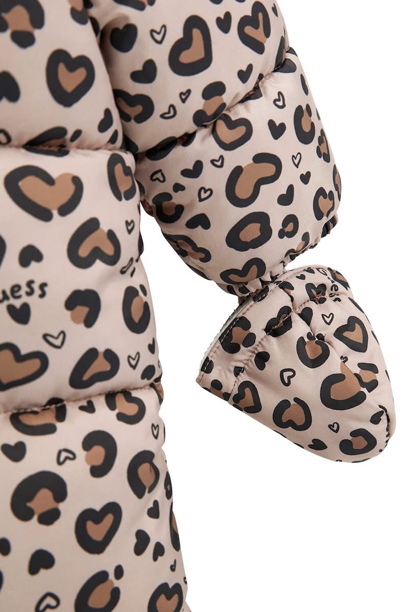 Guess Βρεφική Ολόσωμη Φόρμα Εξόδου Μπεζ Teddy (H5BW00WCFM0-2