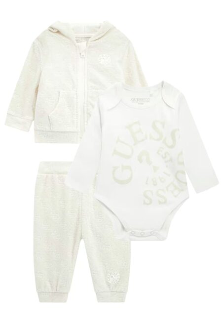 Guess Βρεφικό Σετ jacket+Body+Pant Girl (H5BW02KAVN4 F9Y1)