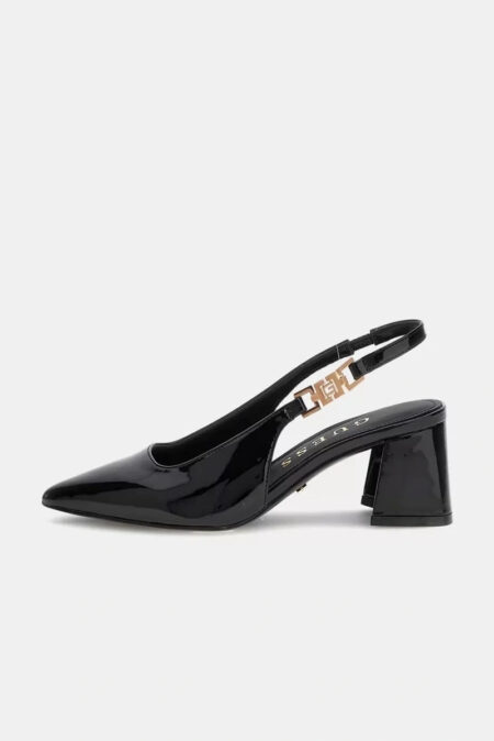 Guess Γυναικεία Γόβα Από Λουστρίνι Zabela (FLPZABPAF05-BLACK)
