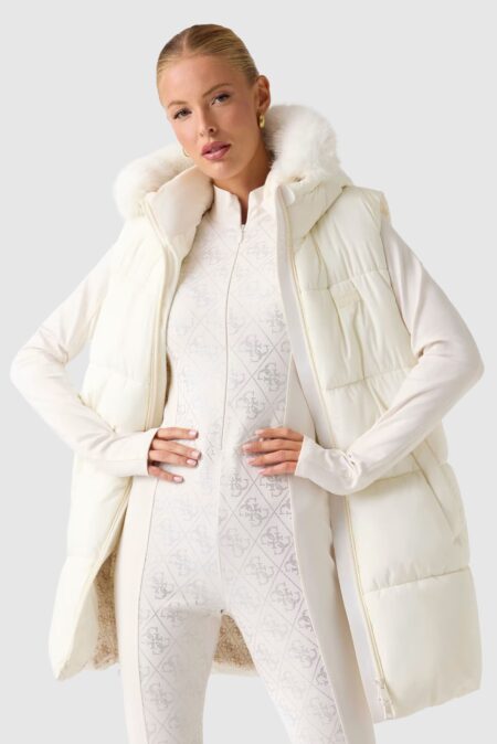 Guess Γυναικείο Αμάνικο Μπουφάν Katrina Ski Hood (W5Bl81W3282-4