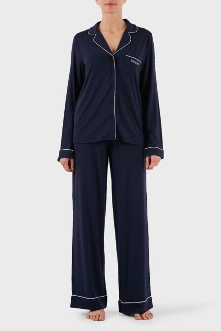 Guess Γυναικείο Σετ Πιτζάμες Μπλέ Carlyn (O4BX07KCIN2-G757)