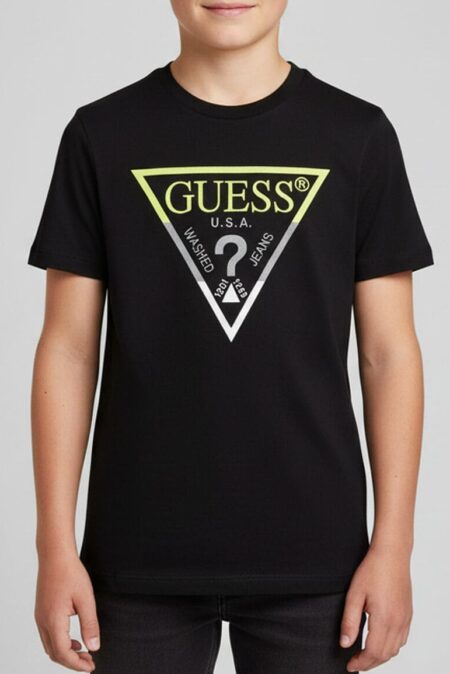 Guess Παιδική Κοντομάνικη Μπλούζα Με Λογότυπο Boy (L5YI07K8HM4-JBLK) 3