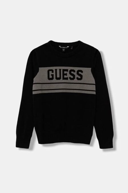 Guess Παιδική Πλεκτή Μπλούζα Μαύρη Αγόρι (L5YR01Z0140-JBLK)