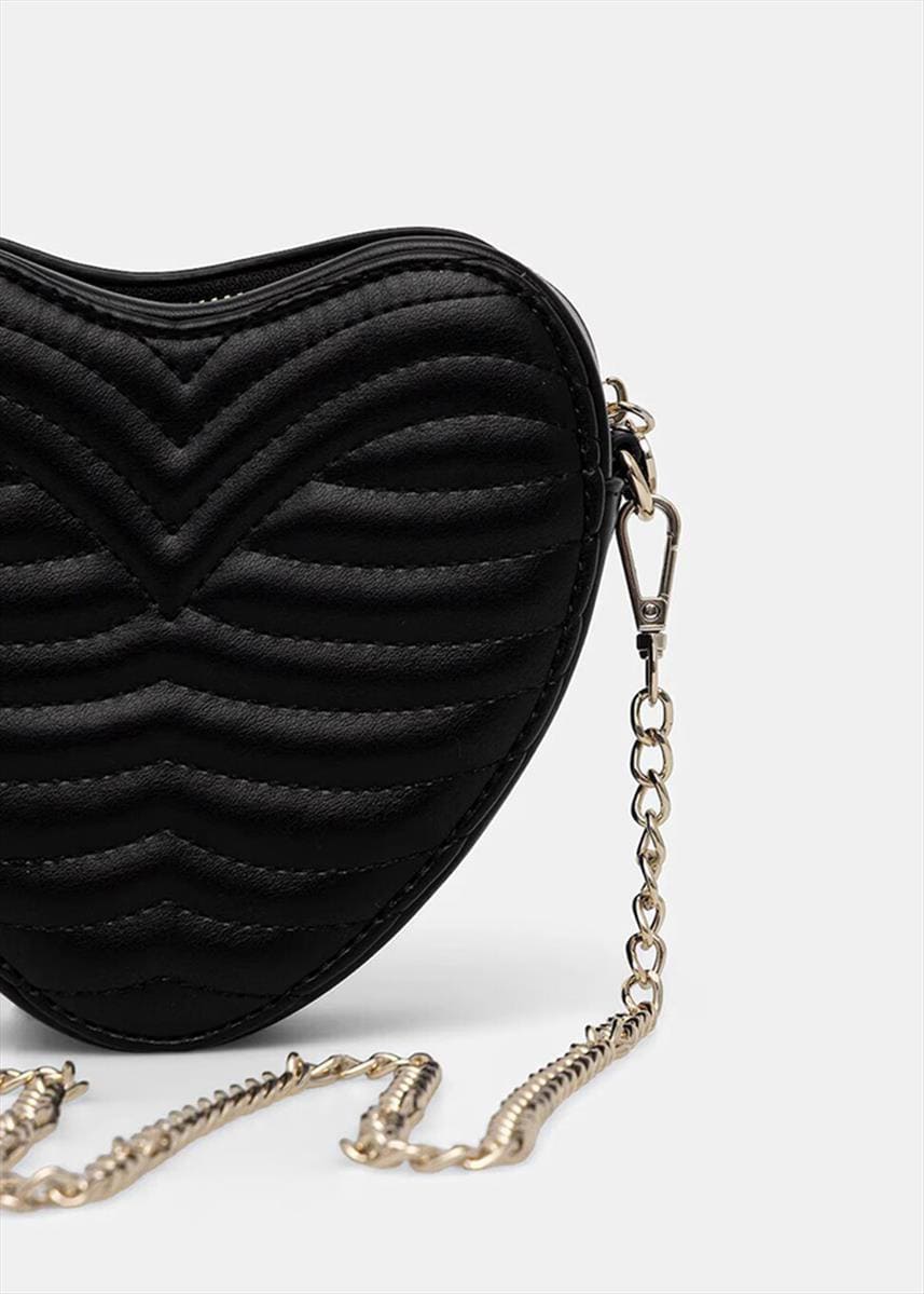 Guess Παιδική Τσάντα Χιαστί Mini Crossbody Heart Girl (J5BZ12WGT10-JBLK)