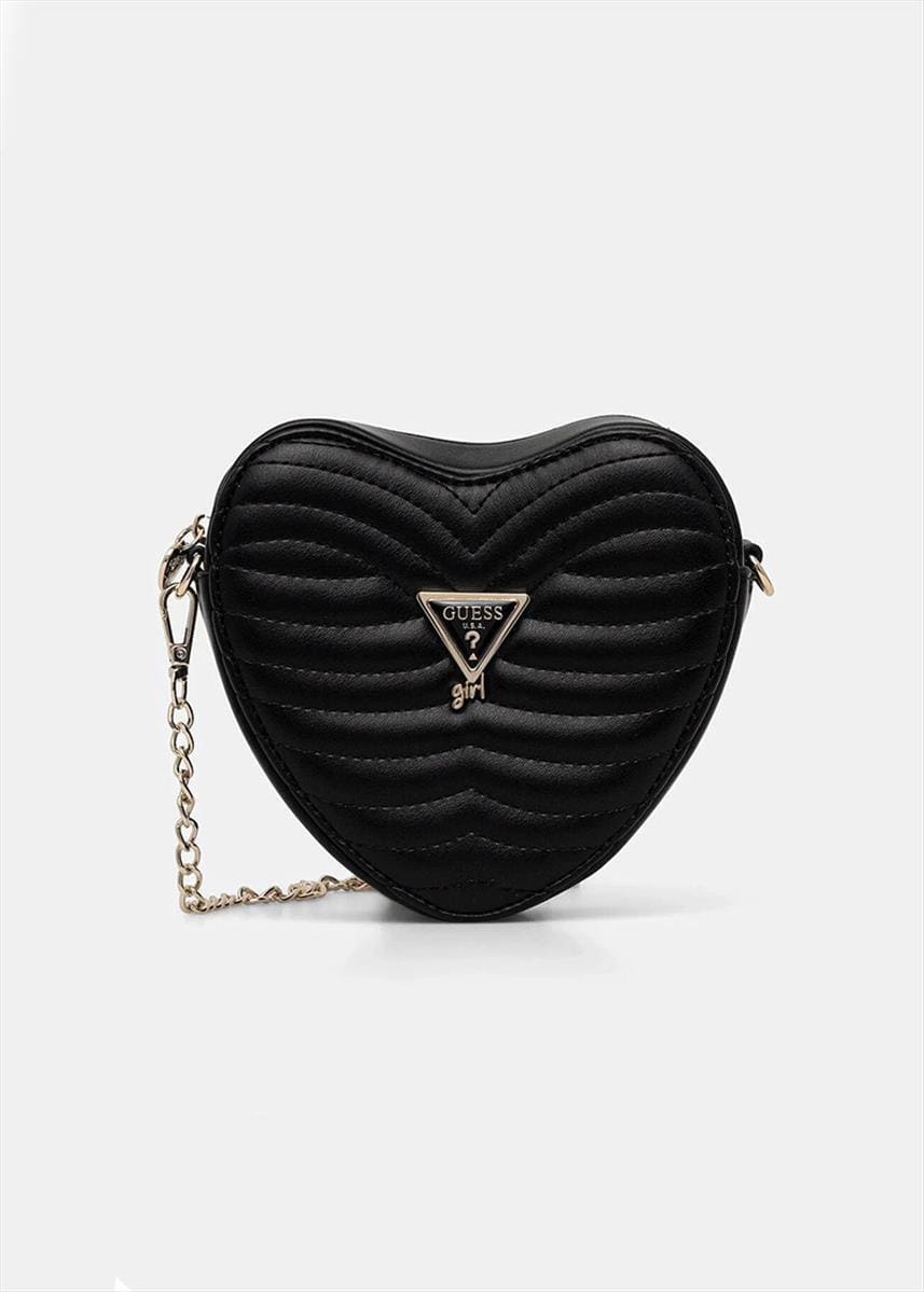 Guess Παιδική Τσάντα Χιαστί Mini Crossbody Heart Girl (J5BZ12WGT10-JBLK)