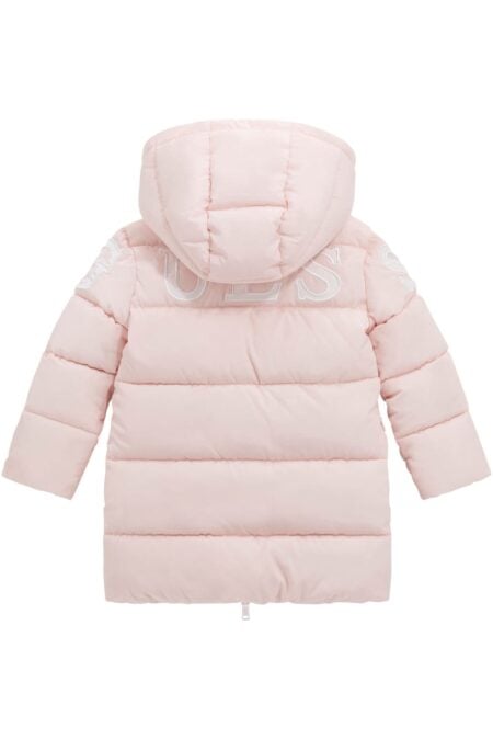 Guess Παιδικό Μπουφάν Long Puffer Με Κουκούλα Κορίτσι (K5BL07WB240-G60N)