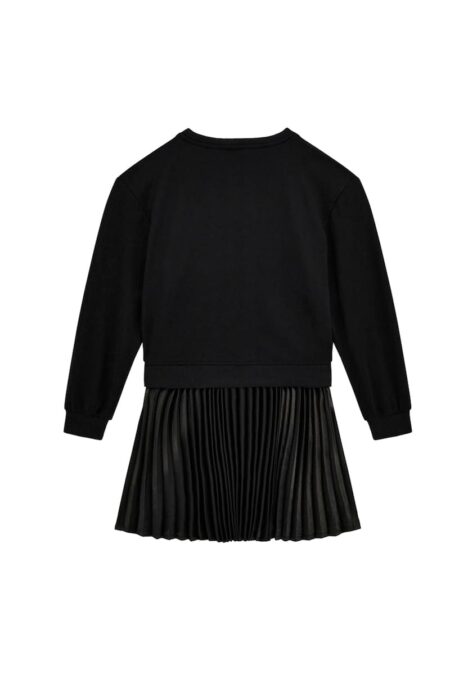Guess Παιδικό Φόρεμα Mixed Fabric Pleated Κορίτσι (J5BK31KAUH0-JBLK)