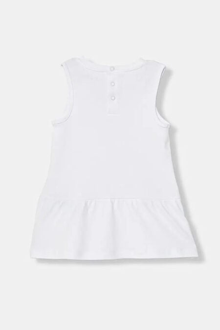 Guess Βρεφικό Αμάνικο Φόρεμα Με Σλιπάκι Λευκό Girl (A4GK18KA6W4-F0C9)