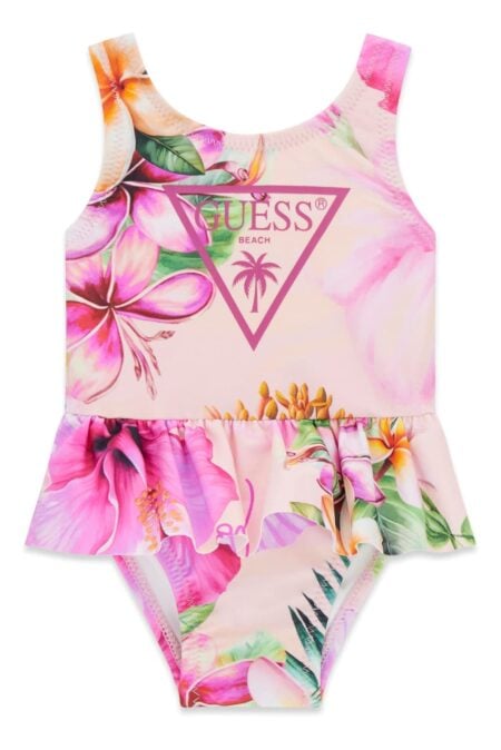 Guess Βρεφικό Ολόσωμο Floral Μαγιό Girl (A6GZ00MC052-P9LB)