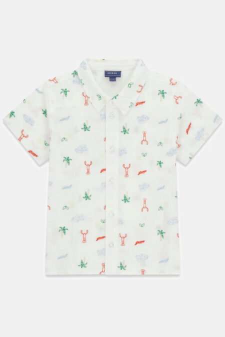 Guess Βρεφικό Πουκάμισο Εμπριμέ Poplin Αγόρι (N6GH01WBHQ1-F866)
