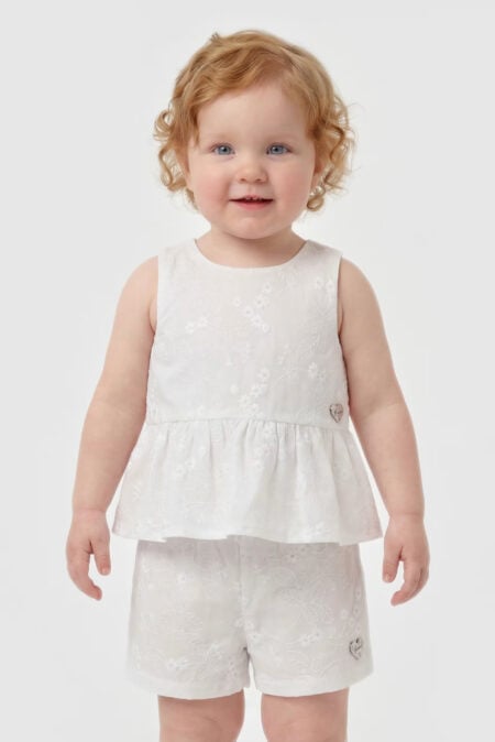 Guess Βρεφικό Σετ Top Και Σορτς Κορίτσι (A6GG06WH710-G011)