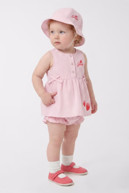 Guess Βρεφικό Σετ Καπέλο+Φόρεμα+Σορτς Girl (S6GG04WO070-S044)