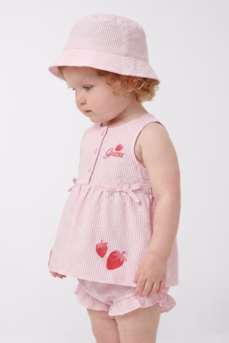 Guess Βρεφικό Σετ Καπέλο+Φόρεμα+Σορτς Girl (S6GG04WO070-S044)