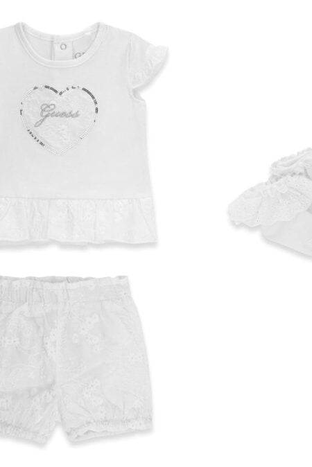Guess Βρεφικό Σετ Με Σορτς Set Ss T-Shirt+Short+Socks Girl (S6GG11K6YW0-G011)