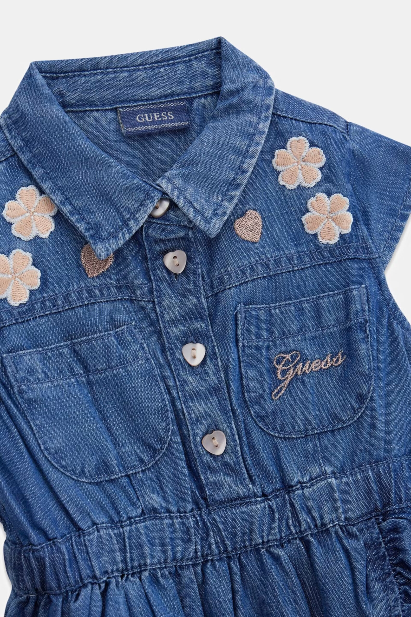 Guess Βρεφικό Σετ Φόρεμα Με Βρακάκι Denim Κορίτσι (A6GK09D3X30-MSBW)