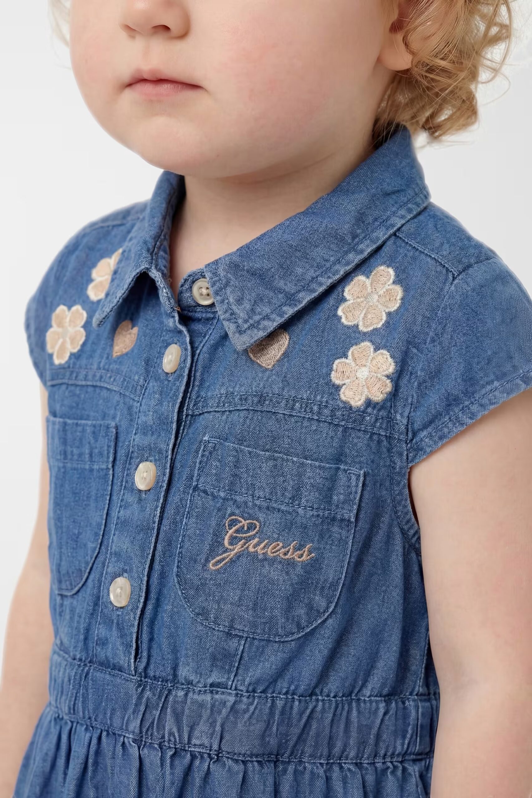 Guess Βρεφικό Σετ Φόρεμα Με Βρακάκι Denim Κορίτσι (A6GK09D3X30-MSBW)