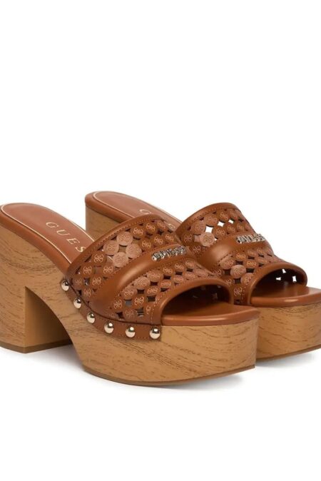 Guess Γυναικεία Mules Quill2 (FLJ2LLLEA04-BRO) 1