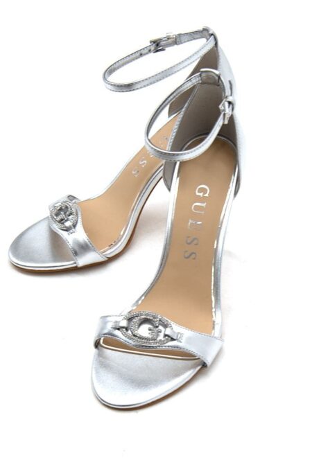 Guess Γυναικεία Πέδιλα Kabrinaa High Heel Sandals (FLJKBBLEL03-SIL)