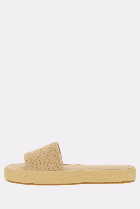 Guess Γυναικεία Σαγιονάρα Textured Raffia Sandal (E6GZ08WQ730-G1G1)
